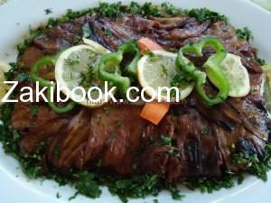 قالب الباذنجان بالكفتة والبصل - زاكي