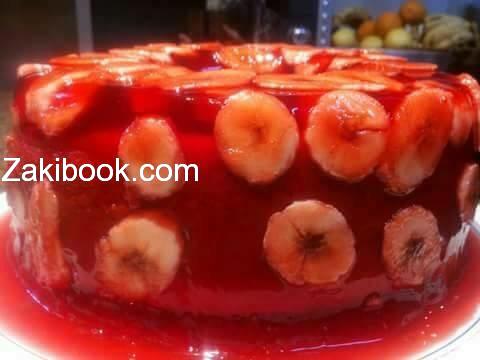 تورتة الجيلي بالفراولة