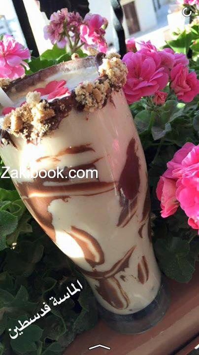 ميلك شيك بالموز والبسكويت Banana Milk Shake