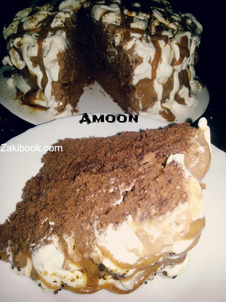 كيكة الشكولاتة والتوفي والقهوة