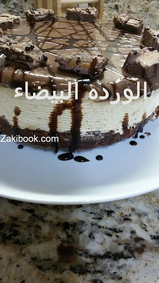تشيز كيك المارس بدون جيلاتين