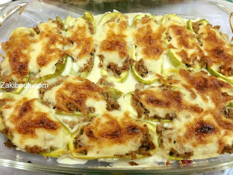 قوارب الكوسا بالبشاميل