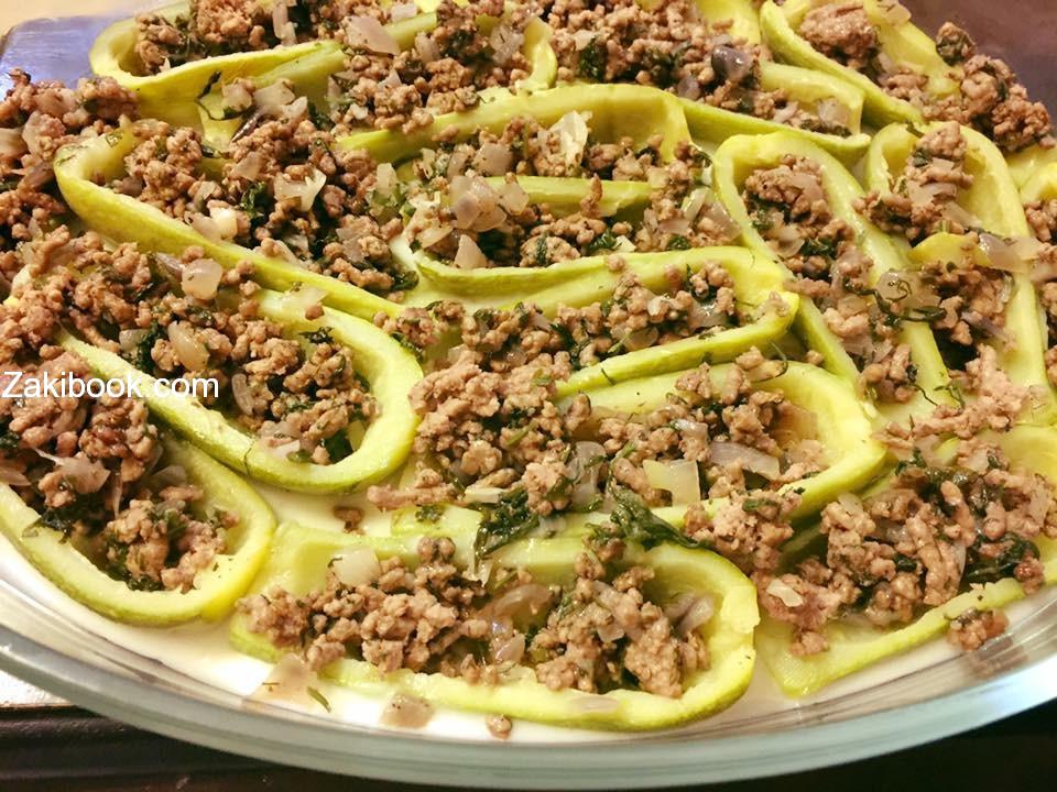 قوارب الكوسا بالبشاميل