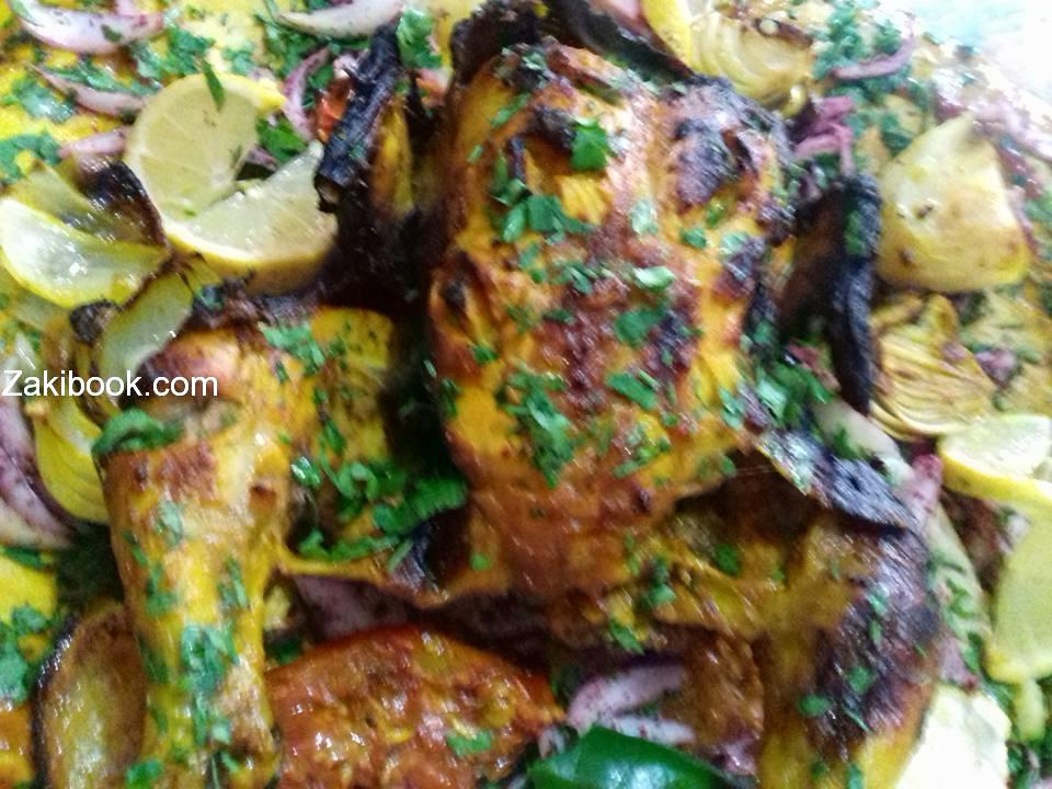 مندي على أصوله وطريقة الدجاج التركي على الفحم