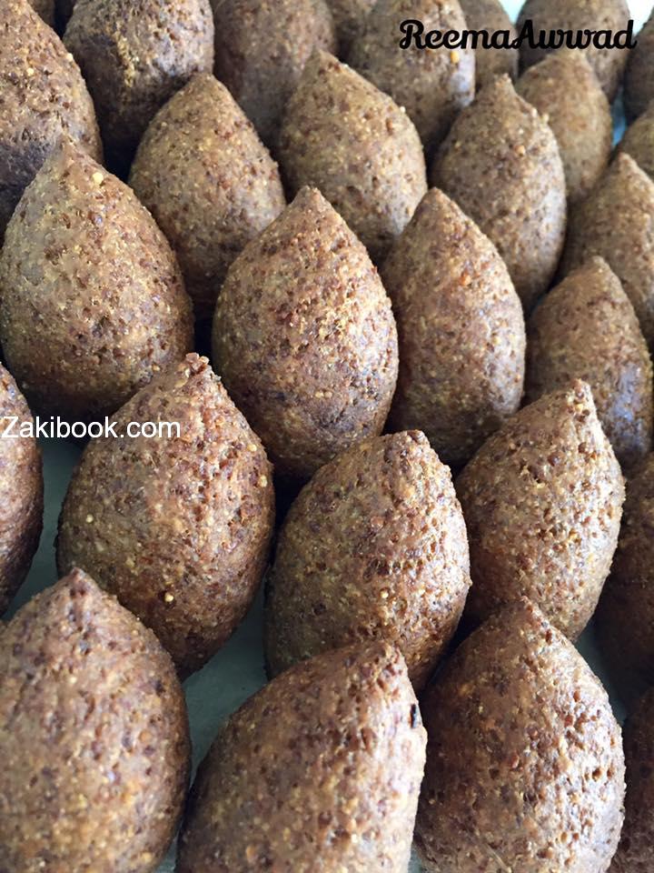 كبة بدون ماكينة وبدون لحمة في العجينة