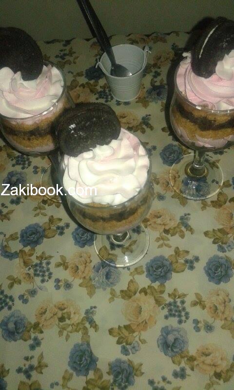 حلا الكاسات سهل وسريع لاستغلال بواقي الكيك