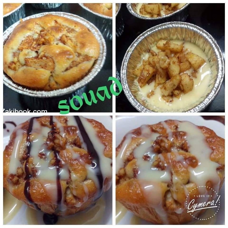 كب كيك التفاح بطريقة مميزة