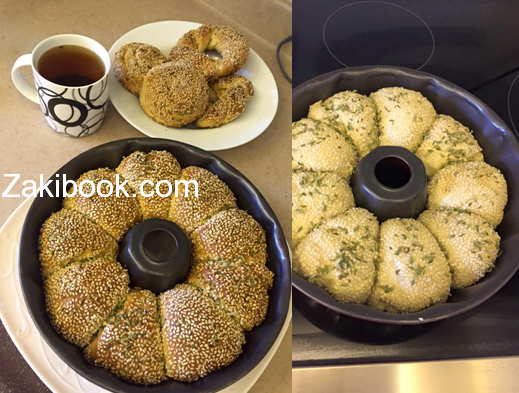 طريقة عمل خبز السميت التركي بالتفصيلطريقة عمل خبز السميت التركي بالتفصيل