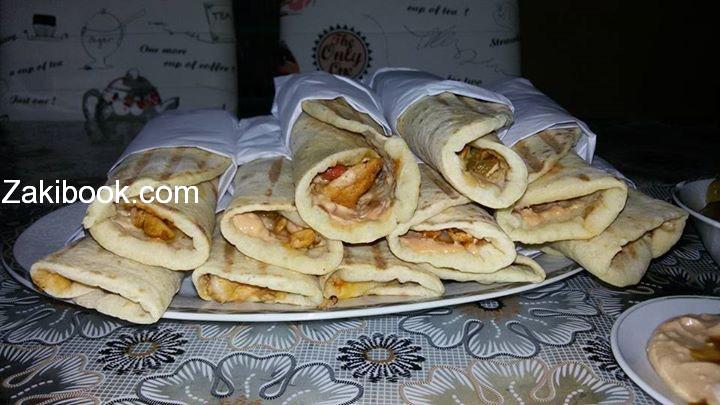 طريقة عمل ساندويشات شاورما مكسيكي