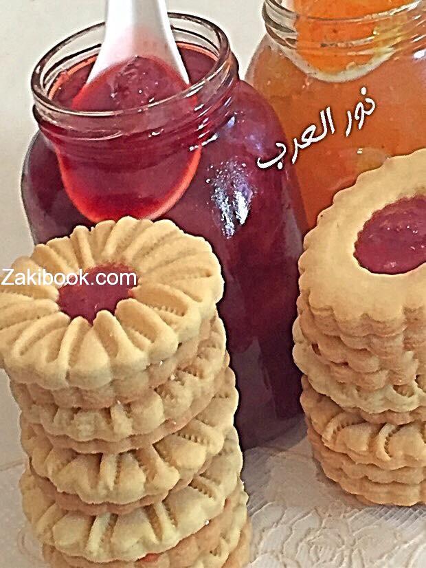 طريقة عمل بسكويت بالمربى