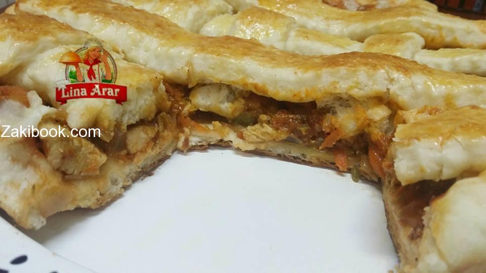 فطيرة دجاج طعم رائع وخفيف