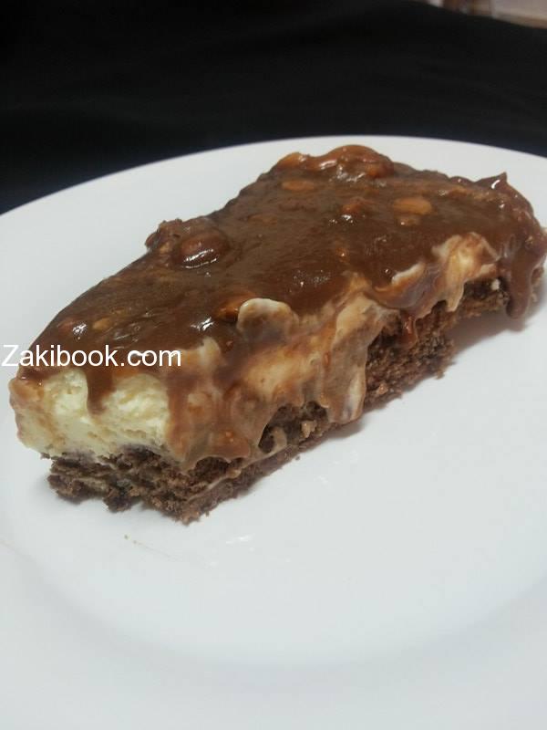 تشيز كيك السنكرز طعم يجعلك تحلق فوق الغيوم