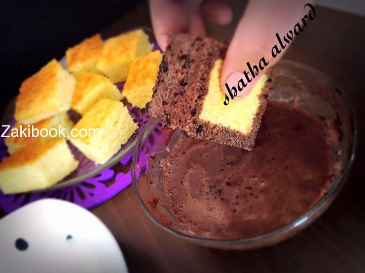 طريقة عمل كيك المربعات خطوة بخطوة مع الصور