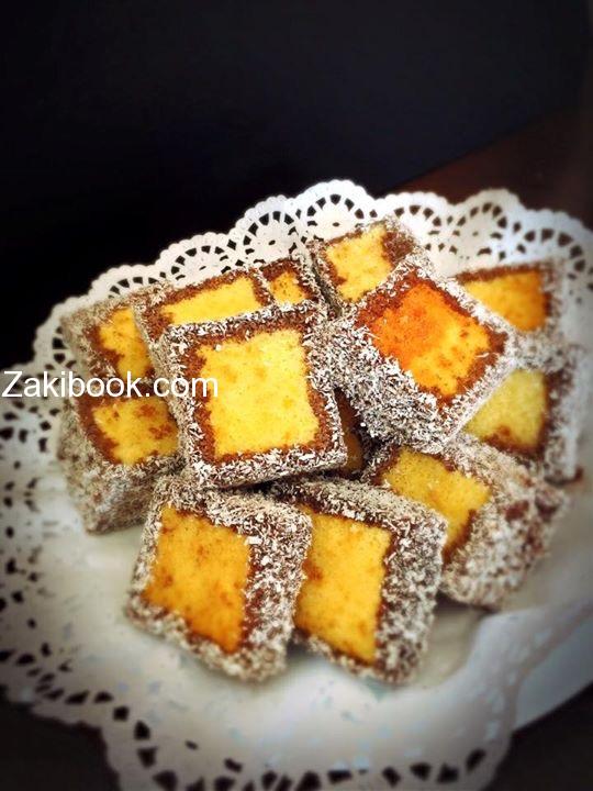 طريقة عمل كيك المربعات خطوة بخطوة مع الصور