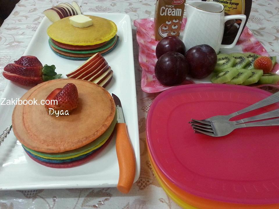 دلع طفلك وحضر رينبو بان كيك المدهش