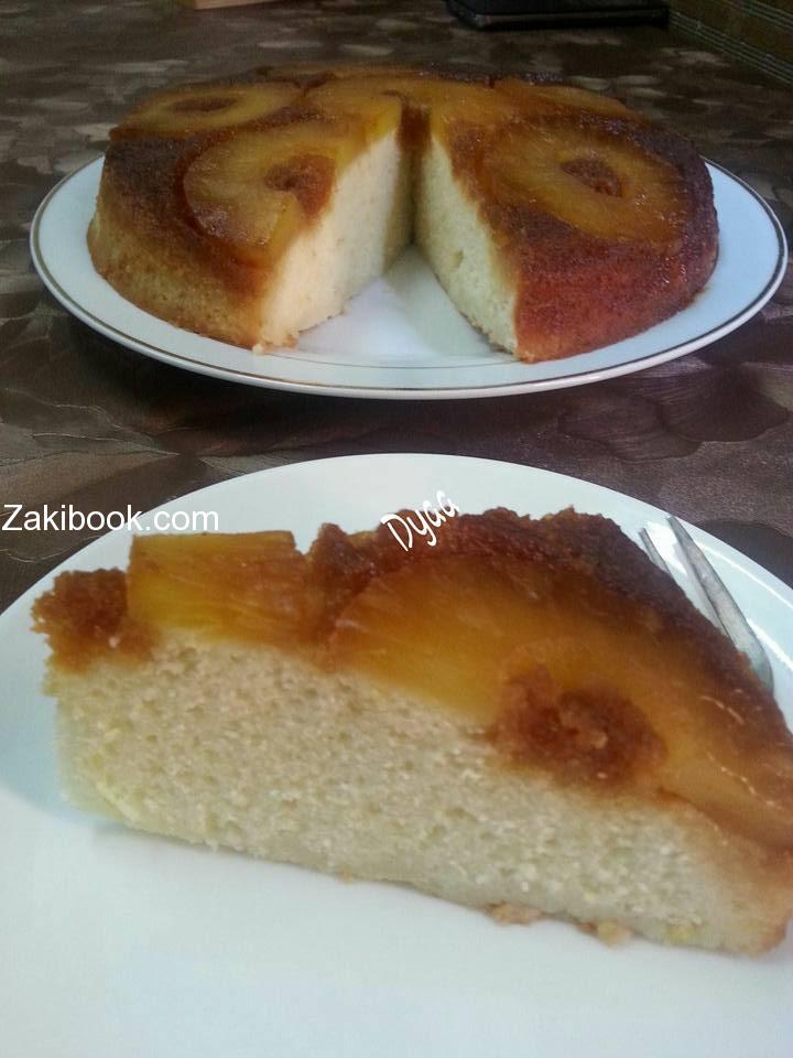 كيف تحصلي على كيك الأناناس الاسفنجي؟