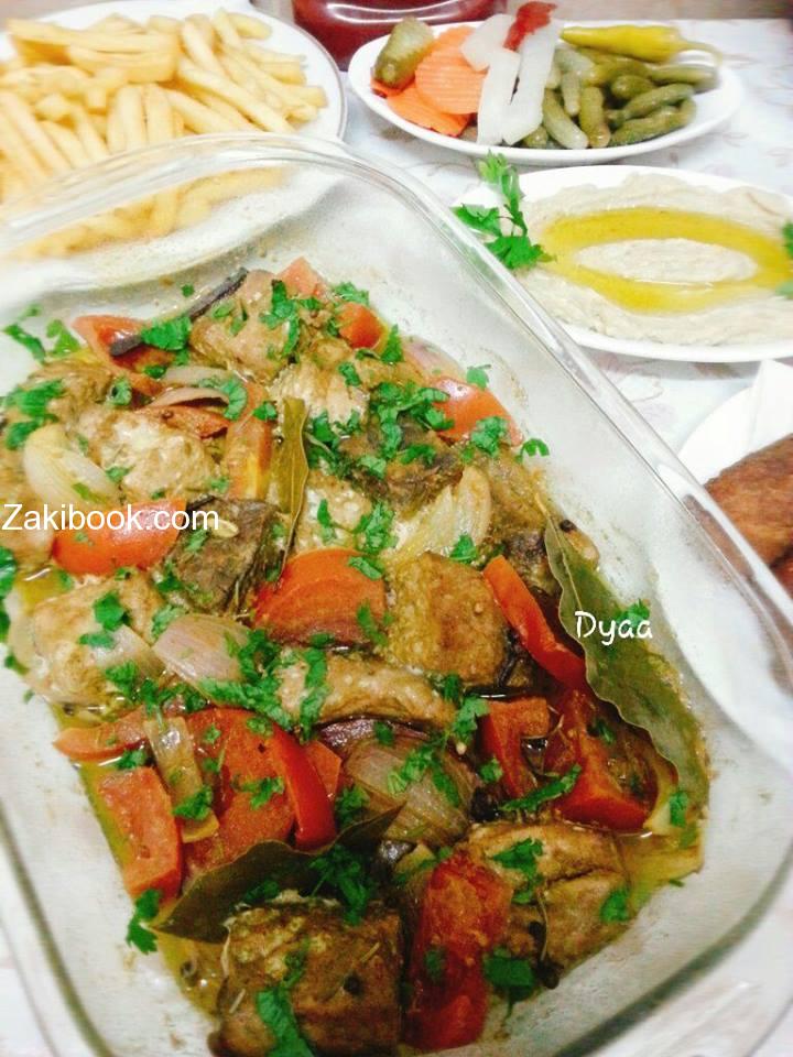 شاورما السمك طعم زااااااااااكي