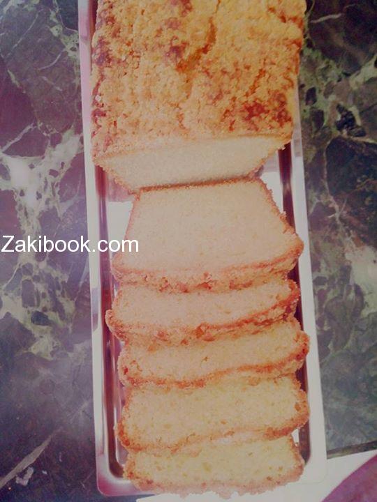 كيكه الفانيلا بالطبقه المقرمشه