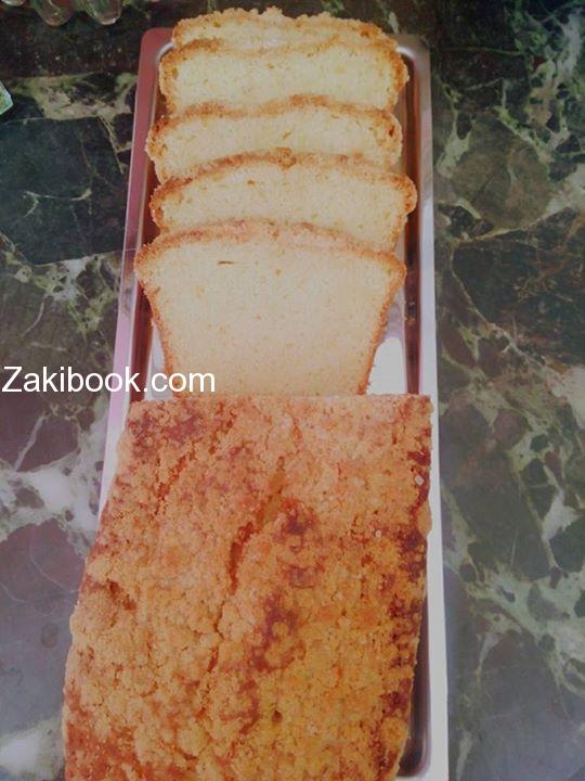 كيكه الفانيلا بالطبقه المقرمشه