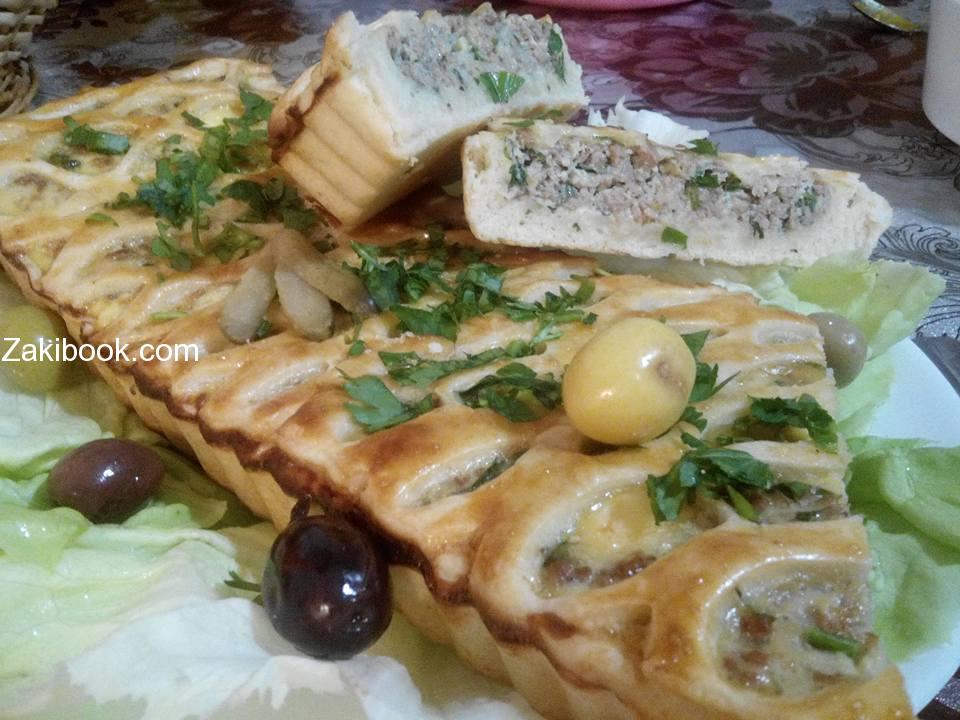 فطيرة باللحمة المفرومة بطريقة المطاعم