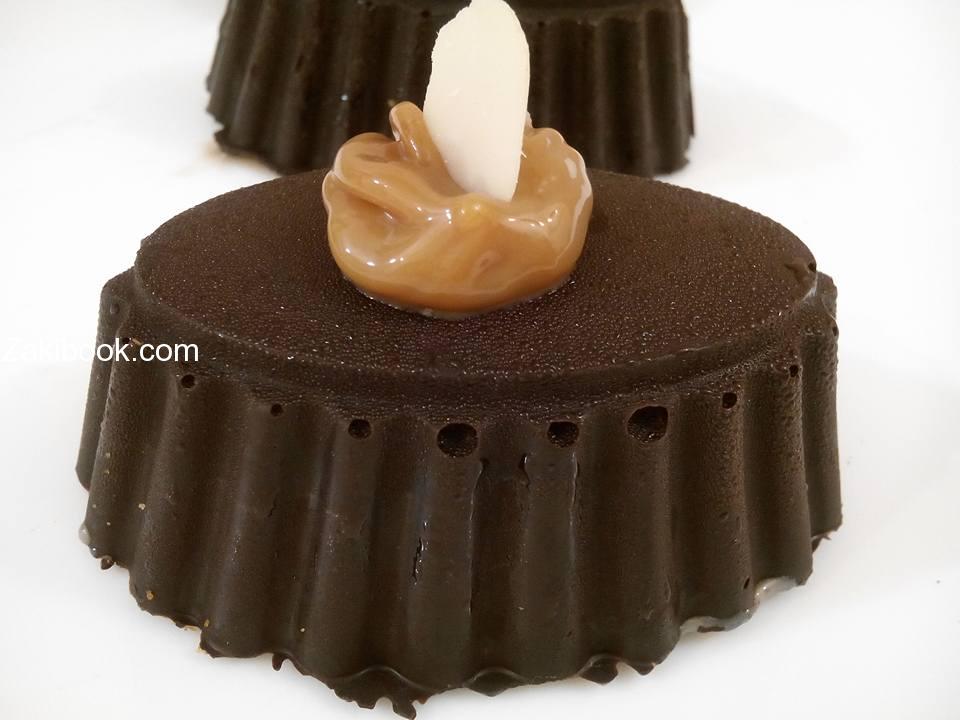 قوالب الشكولاتة المحشية ببودنج الموز