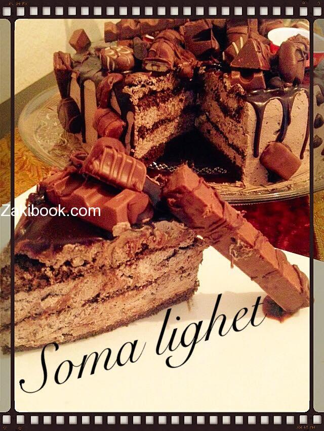 كيكة الشكولاتة مني أنا سومة عاشقة الشكولاتة