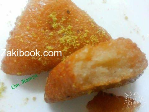 مثلثات البسبوسة بحشوه الكيري