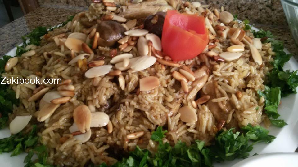 الارز المضغوط علي الطريقة السعودية
