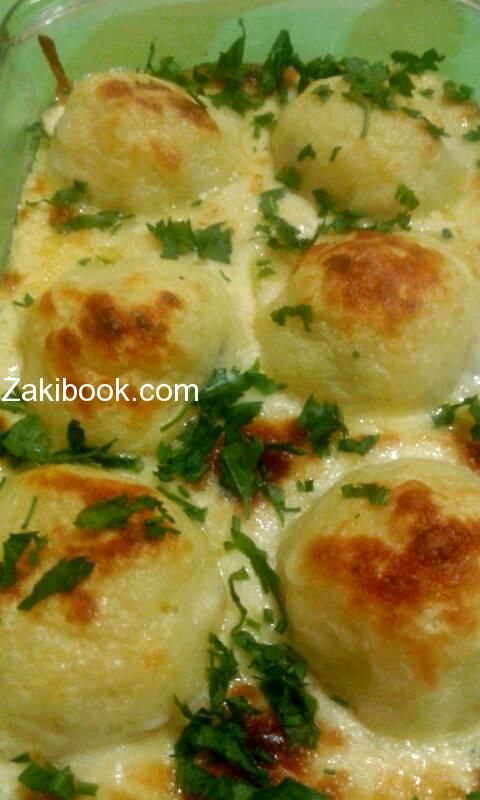 كرات البطاطا بحشوة خليط الاجبان الطعم خراااااافي