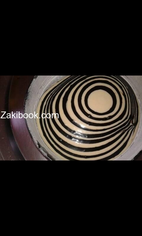 كيكة الزيبرا المميزة بالخطوات المصورة 