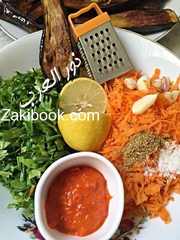 زهرة وباذنجان متبل بطريقتي