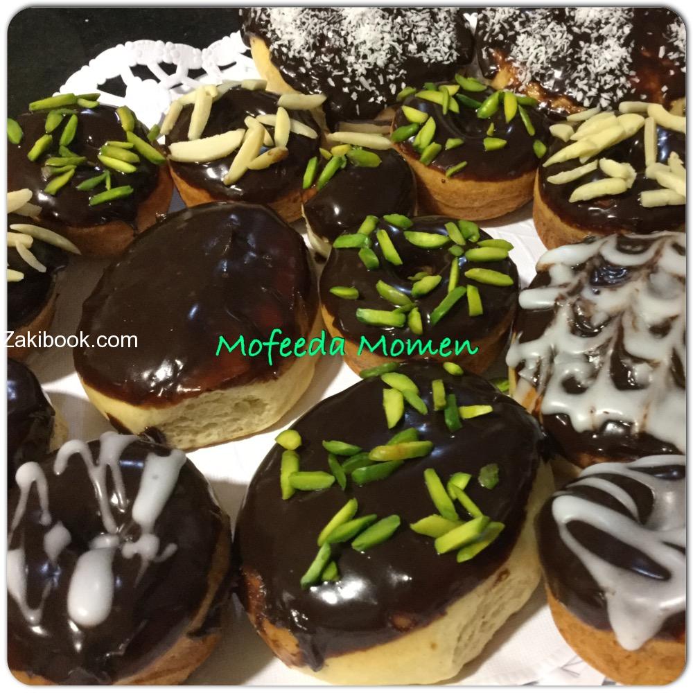 الدونتس المشوي بالفرن بدون زيت او قلي