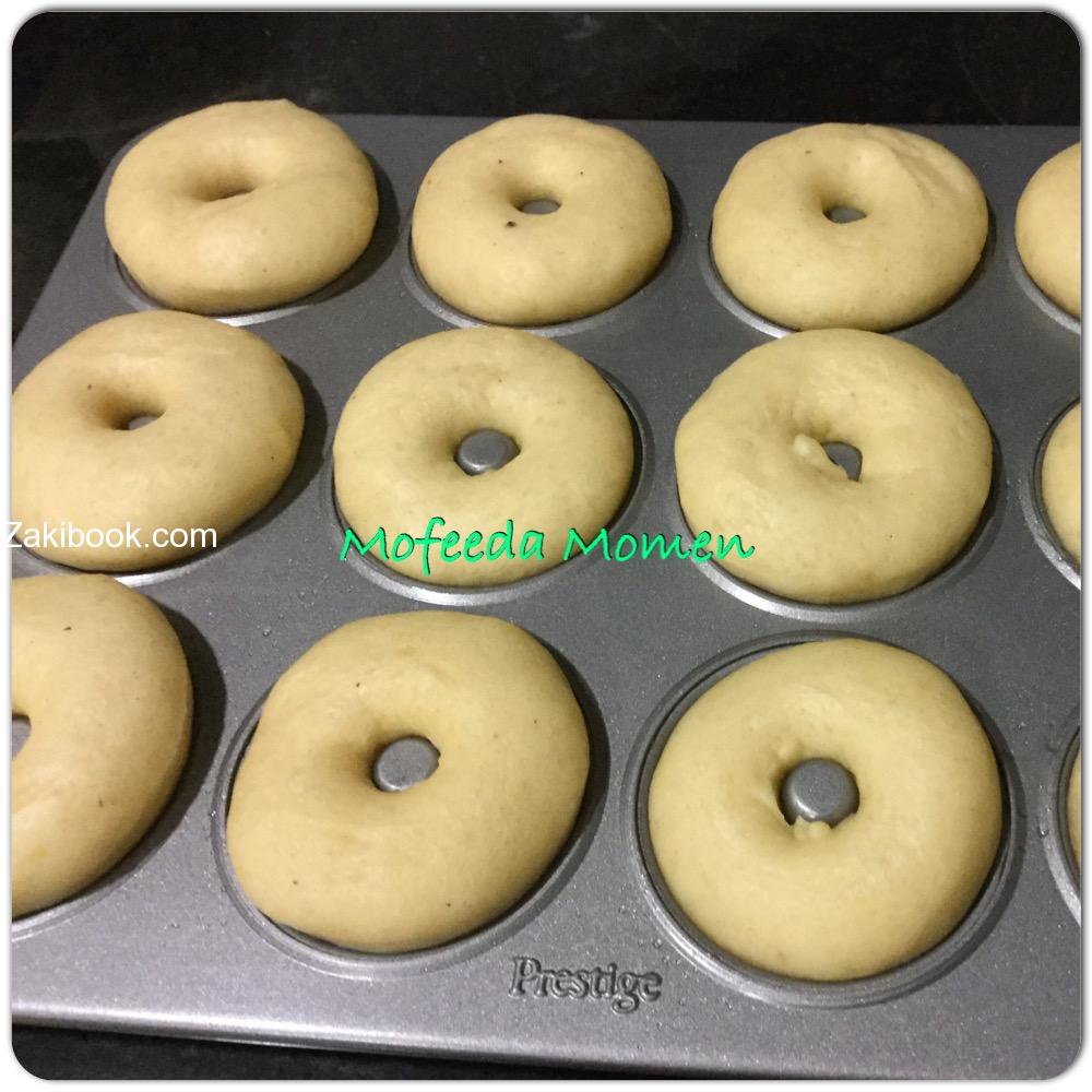 الدونتس المشوي بالفرن بدون زيت او قلي