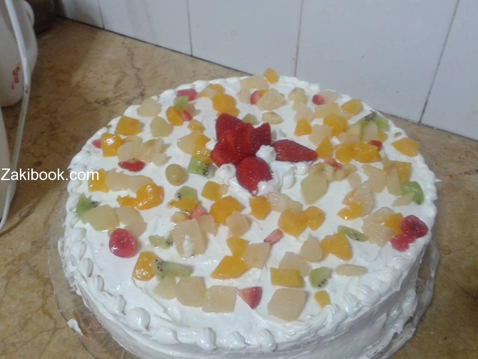 كيك اسفنجي سهل وخفيف