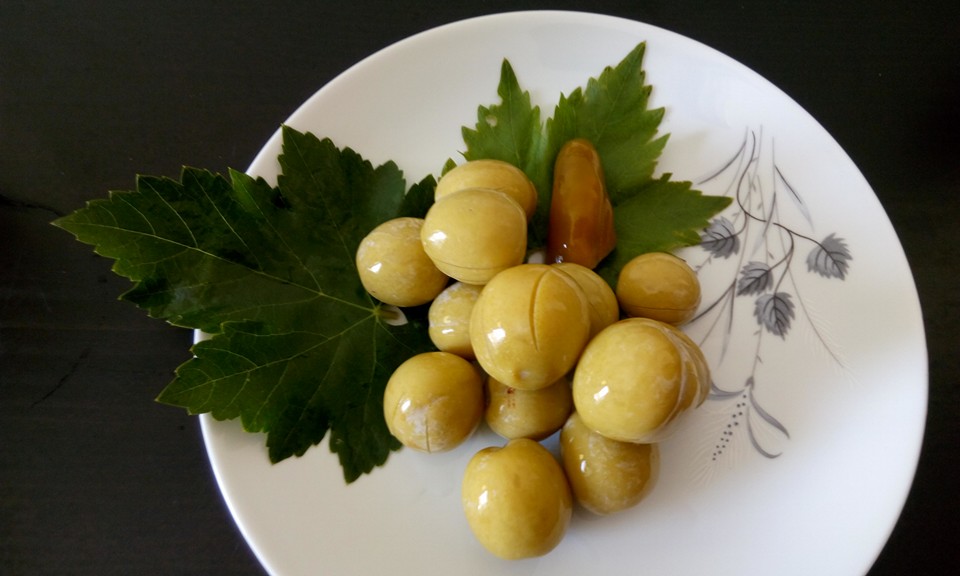 مخلل البرقوق الأخضر روعة لازم تجربوه