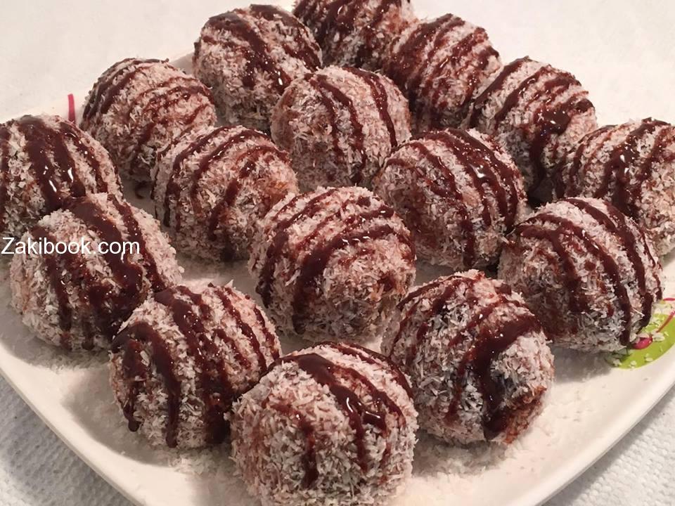 باونتي كيك أو كيكة جوز الهند بالشكولاتة