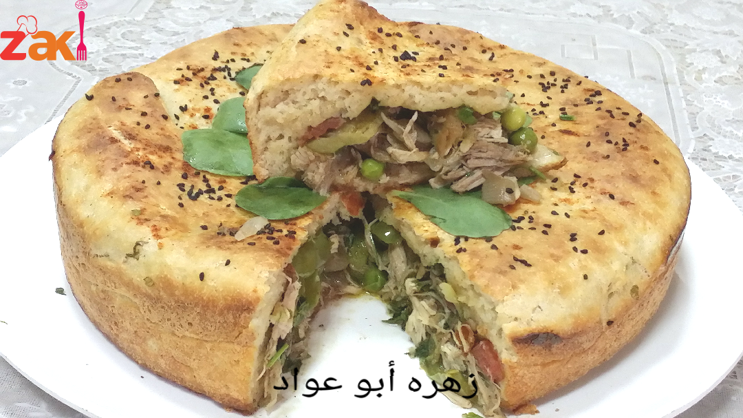 كيكة محضرة من بواقي الدجاج