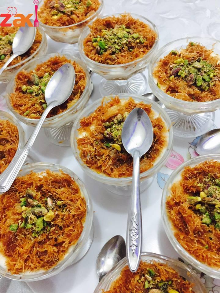 حلى كاسات الكنافة الباردة