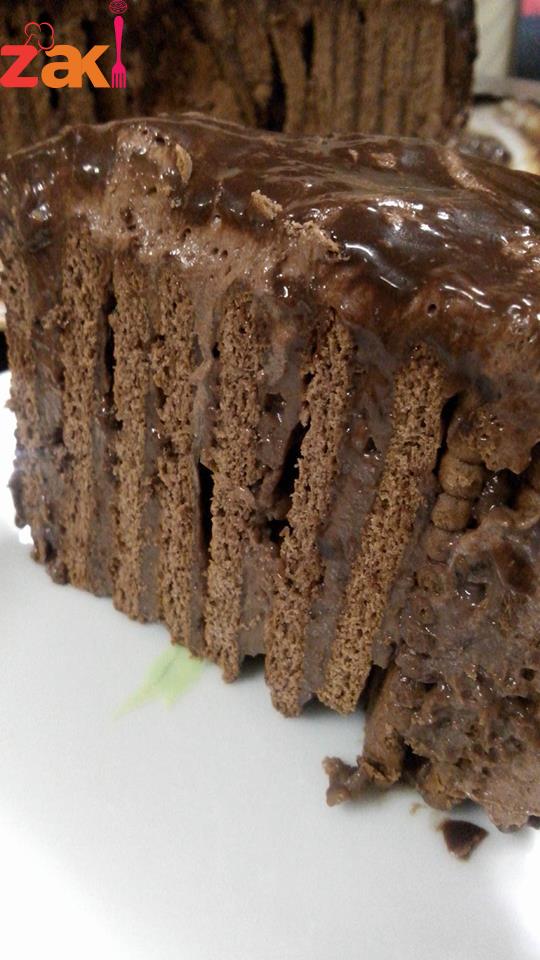 كيكة البسكويت سهل ومن مكونات بسيطة