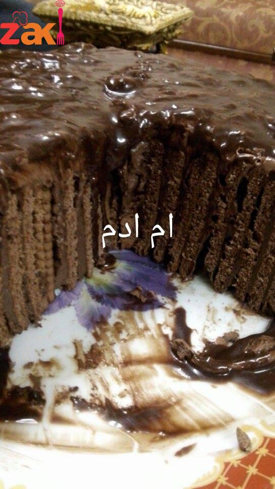 كيكة البسكويت سهل ومن مكونات بسيطة