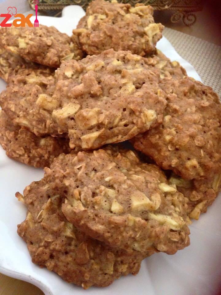 أقراص الشوفان بالتفاح والقرفه وصفه صحيه