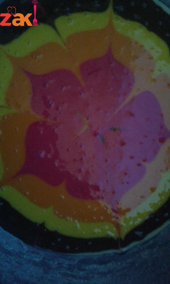 كيكة الألوان الهشة و الرائعة للصغار و الكبار