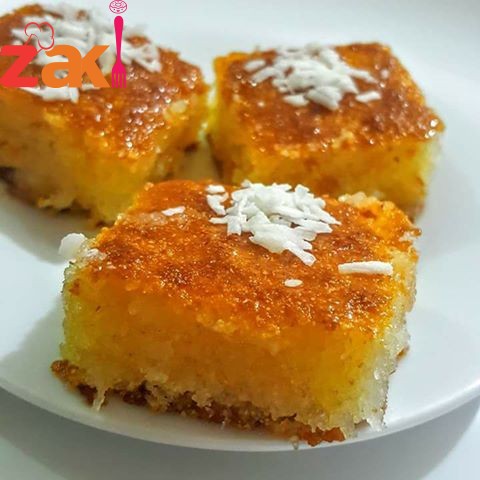 بسبوسة جوز هند الشهية و الطعم بجنن