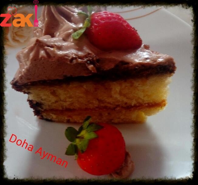 كيكة الفراولة الشهية جدا بما أنو موسم الفراولة لازم تجربوها