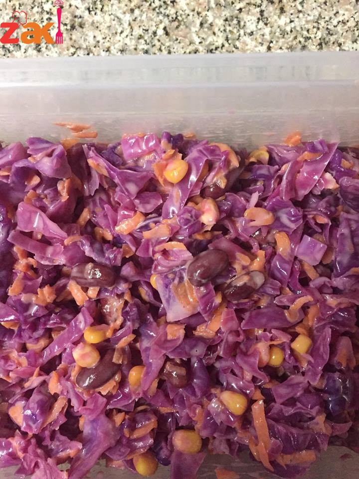 سلطة الملفوف الاحمر لزيزة كتييير