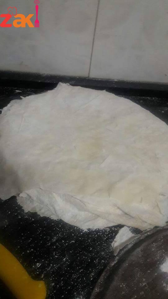 البقلاوة ولا اروع من هيك اطيب من الجاهزة بكتيييير