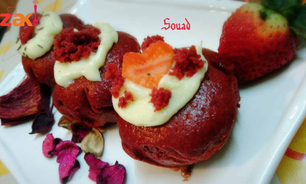 كب كيك مخملية أو رد فلفت رهييبة طعما وشكلا تابعوا معي الطريقة واعطوني رأيكم بالتعليقات