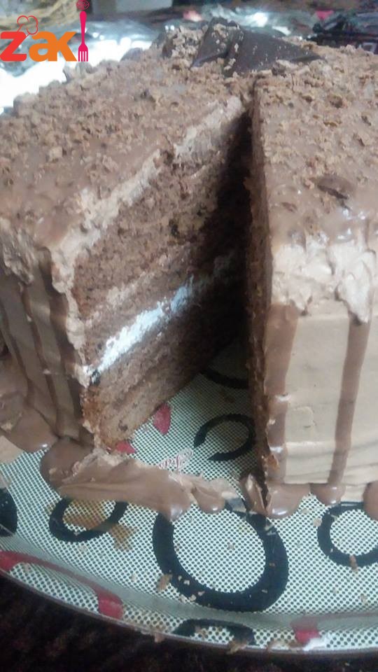 كيكه الشوكولا الاسفنجيه اللذيذة يمي يمييي