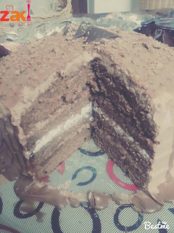 كيكه الشوكولا الاسفنجيه اللذيذة يمي يمييي