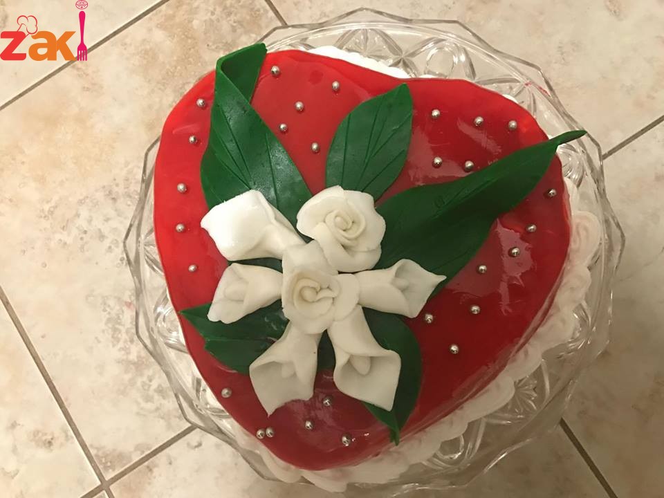 مساء الخير هلا خلصت الكيكه شو رايكن فيها و بالتزيين